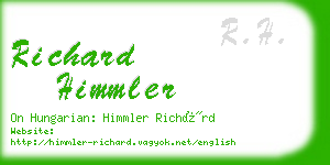 richard himmler business card
